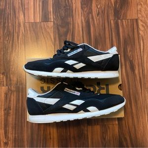 Reebok Classic Black and White Athletic Shoes